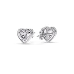 Load image into Gallery viewer, Heart Shape Bezel Stud Earring