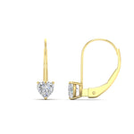 Load image into Gallery viewer, heart-diamond-solitaire-earrings-1-carat-leverback-in-yellow-gold-FD-EAR9225HT-1.00 CT-NL-YG