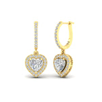 Load image into Gallery viewer, heart-halo-dangle-drop-earring-in-yellow-gold-fdear1107htangle3-nl-yg
