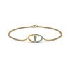 Load image into Gallery viewer, heart-interlocked-blue-topaz-bracelet-in-yellow-gold-FDBRC8649HTGICBLTO-NL-YG