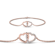 heart-interlocked-chain-bracelet
