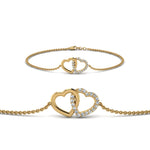 Load image into Gallery viewer, Heart Interlocked Chain Bracelet