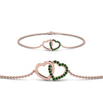 Load image into Gallery viewer, Heart Interlocked Chain Bracelet