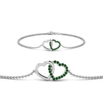 Load image into Gallery viewer, Heart Interlocked Chain Bracelet