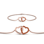 Load image into Gallery viewer, Heart Interlocked Chain Bracelet