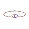 Load image into Gallery viewer, heart-interlocked-purple-topaz-bracelet-in-rose-gold-FDBRC8649HTGVITO-NL-RG