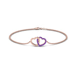 Load image into Gallery viewer, Heart Interlocked Chain Bracelet