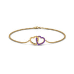 Load image into Gallery viewer, Heart Interlocked Chain Bracelet
