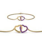 Load image into Gallery viewer, Heart Interlocked Chain Bracelet