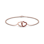 Load image into Gallery viewer, Heart Interlocked Chain Bracelet