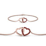 Load image into Gallery viewer, Heart Interlocked Chain Bracelet