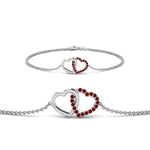 Load image into Gallery viewer, Heart Interlocked Chain Bracelet