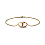 Load image into Gallery viewer, Heart Interlocked Chain Bracelet