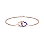 Load image into Gallery viewer, Heart Interlocked Chain Bracelet