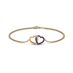 Load image into Gallery viewer, Heart Interlocked Chain Bracelet