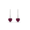 Load image into Gallery viewer, heart-pink-sapphire-solitaire-earrings-1-carat-leverback-in-white-gold-FD-EAR9225HTGSADRPI-1.00 CT-NL-WG
