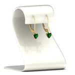 Load image into Gallery viewer, heart-shape-2-carat-solitaire-emerald-lever-back-earrings-in-yellow-gold-FDEAR11236HTGEMGR-2.00CT-NL-YG.jpg