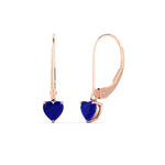 Load image into Gallery viewer, heart-shape-2-carat-solitaire-sapphire-lever-back-earrings-in-rose-gold-FDEAR11236HTGSABL-2.00CT-NL-RG.jpg