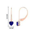 Load image into Gallery viewer, heart-shape-2-carat-solitaire-sapphire-lever-back-earrings-in-rose-gold-FDEAR11236HTGSABL-2.00CT-NL-RG.jpg