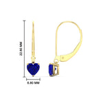 Load image into Gallery viewer, heart-shape-2-carat-solitaire-sapphire-lever-back-earrings-in-yellow-gold-FDEAR11236HTGSABL-2.00CT-NL-YG.jpg