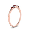 Load image into Gallery viewer, heart-shape-5-stone-diamond-ring-with-ruby-in-rose-gold-FD8898GRUDR-NL-RG