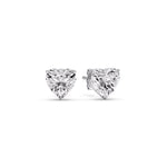 Load image into Gallery viewer, Heart Shaped 3 Prong Basket Stud Earring