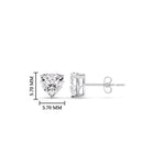 Load image into Gallery viewer, Heart Shaped 3 Prong Basket Stud Earring
