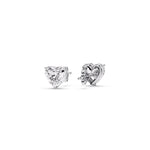 Load image into Gallery viewer, Heart Shaped 3 Prong Basket Stud Earring
