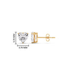 Load image into Gallery viewer, Heart Shaped 3 Prong Basket Stud Earring