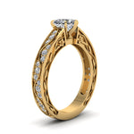 Load image into Gallery viewer, heart-shaped-antique-filigree-diamond-ring-in-14K-yellow-gold-FDENS3543HTRANGLE2-NL-YG