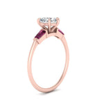 Load image into Gallery viewer, heart-shaped-bar-baguette-3-stone-pink-sapphire-engagement-ring-in-FDENS100HTRGSADRPI-NL-RG