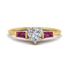 Load image into Gallery viewer, heart-shaped-bar-baguette-3-stone-pink-sapphire-engagement-ring-in-yellow-gold-FDENS100HTRGSADRPI-NL-YG