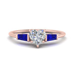 Load image into Gallery viewer, heart-shaped-bar-baguette-3-stone-sapphire-engagement-ring-in-FDENS100HTRGSABL-NL-RG