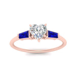 Load image into Gallery viewer, heart-shaped-bar-baguette-3-stone-sapphire-engagement-ring-in-FDENS100HTRGSABL-NL-RG