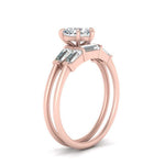 Load image into Gallery viewer, heart-shaped-bar-set-diamond-ring-with-matching-3-baguette-wedding-band-in-rose-gold-FDENS100HTANGLE2-NL-RG