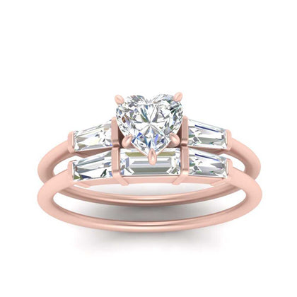 heart-shaped-bar-set-diamond-ring-with-matching-3-baguette-wedding-band-in-rose-gold-FDENS100HTANGLE5-NL-RG