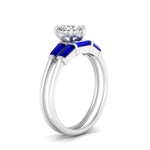 Load image into Gallery viewer, heart-shaped-bar-set-sapphire-ring-with-matching-3-baguette-wedding-band-in-white-gold-FDENS100HTGSABLANGLE2-NL-WG