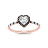 Load image into Gallery viewer, heart-shaped-black-diamond-halo-petite-engagement-ring-in-rose-gold-FD8523HTRGBLACKANGLE3-NL-RG