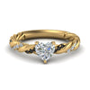 Load image into Gallery viewer, heart-shaped-black-diamond-twisted-vine-engagement-ring-in-yellow-gold-FD9127HTRGBLACK-NL-YG