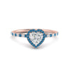 Load image into Gallery viewer, heart-shaped-blue-topaz-halo-petite-engagement-ring-in-rose-gold-FD8523HTRGICBLTOANGLE3-NL-RG