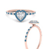 Load image into Gallery viewer, heart-shaped-blue-topaz-halo-petite-engagement-ring-in-rose-gold-FD8523HTRGICBLTOANGLE3-NL-RG