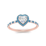 Load image into Gallery viewer, heart-shaped-blue-topaz-halo-petite-engagement-ring-in-rose-gold-FD8523HTRGICBLTOANGLE3-NL-RG