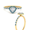 Load image into Gallery viewer, heart-shaped-blue-topaz-halo-petite-engagement-ring-in-yellow-gold-FD8523HTRGICBLTOANGLE3-NL-YG