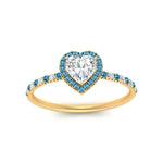 Load image into Gallery viewer, heart-shaped-blue-topaz-halo-petite-engagement-ring-in-yellow-gold-FD8523HTRGICBLTOANGLE3-NL-YG