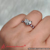 Load image into Gallery viewer, heart-shaped-cathedral-hidden-halo-lab-diamond-ring-with-ruby-in-platinum-fd9788r