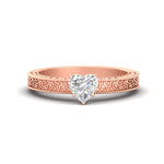 Load image into Gallery viewer, heart-shaped-celtic-engraved-solitaire-ring-in-rose-gold-fdenr8544htrsleep-nl-rg