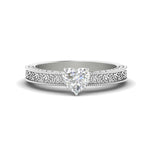 Load image into Gallery viewer, heart-shaped-celtic-engraved-solitaire-ring-in-white-gold-fdenr8544htrsleep-nl-wg