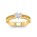 Load image into Gallery viewer, heart-shaped-celtic-engraved-solitaire-ring-in-yellow-gold-fdenr8544htrangle5-nl-yg
