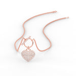 Load image into Gallery viewer, heart-shaped-cluster-diamond-pendant-in-rose-gold-FDPD11388-NL-RG