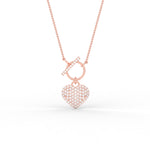 Load image into Gallery viewer, heart-shaped-cluster-diamond-pendant-in-rose-gold-FDPD11388ANGLE1-NL-RG